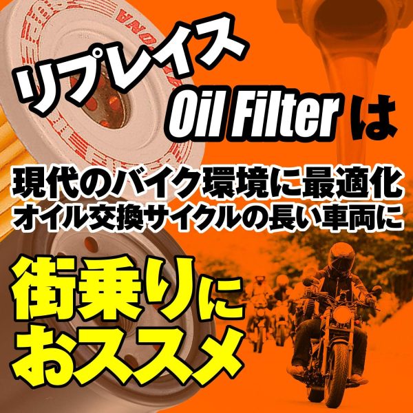 デイトナ バイク用 リプレイス オイルフィルター ドゥカティ系 モンスター400(00-08) 等 21041 - 画像 (5)