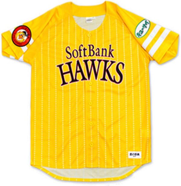 福岡ソフトバンク ホークス ユニフォーム 鷹の祭典 2015 熱男 レボリューションイエロー Ｌサイズ HAWKS ユニホーム - 画像 (3)