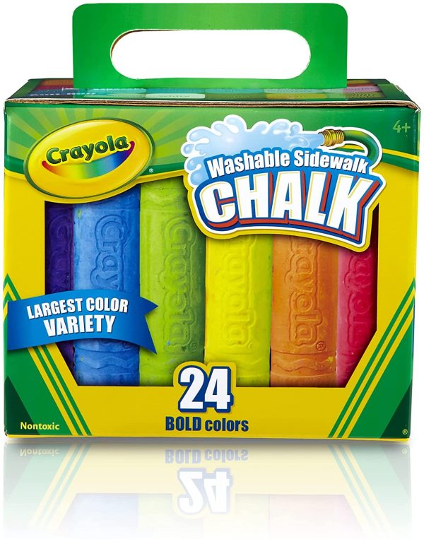 クレヨラ (Crayola) チョーク 水でおとせる ジャンボチョーク 24色 正規品 512024 - 画像 (7)