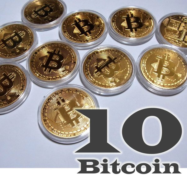 ビットコイン 仮想通貨 レプリカ Bitcoin replica (ビットコイン（金）10枚セット) - 画像 (2)