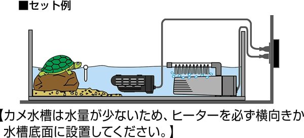 ジェックス カメ元気オートヒーター SH55 - 画像 (2)