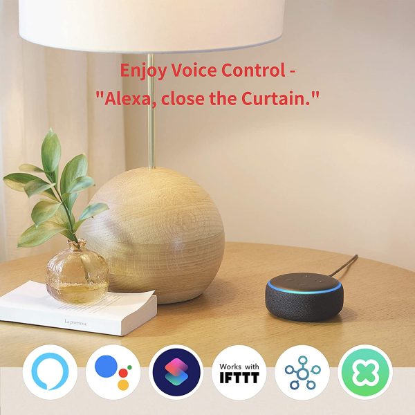 SwitchBot カーテン 自動 開閉 スイッチボット カーテン スマートホーム アレクサ - Google Home IFTTT イフト Siri LINE Clovaに対応 遠隔操作 取付簡単 充電可能 I型レールに対応 8kgまで対応 - 画像 (2)