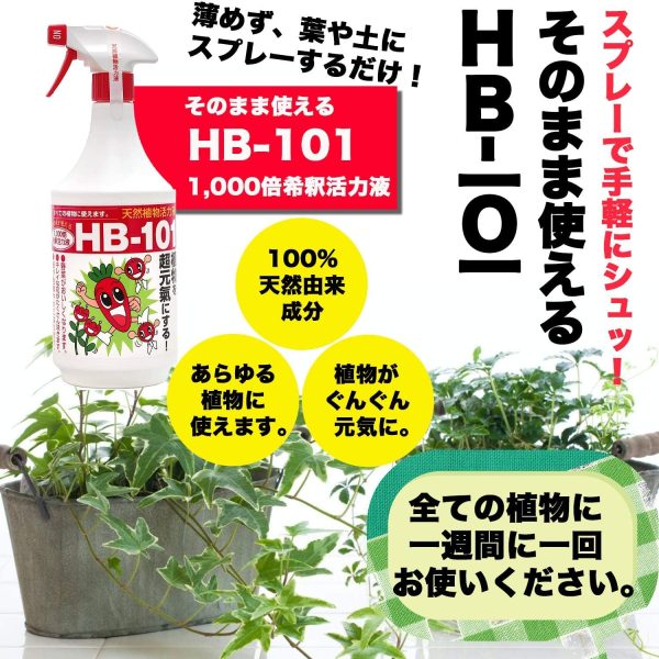 フローラ 植物活力剤 HB-101 即効性 希釈済みスプレー 1L - 画像 (5)