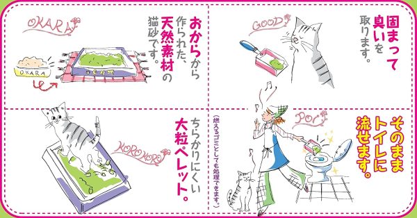 常陸化工 おからの砂グリーン6L×4個 (ケース販売) - 画像 (5)