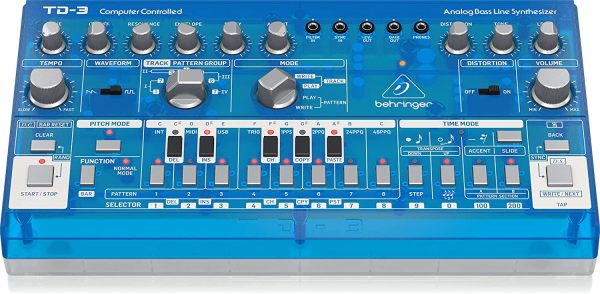 Behringer アナログベースラインシンセサイザー USB/DIN MIDI対応 16ステップシーケンサー アナログディストーション搭載 - 画像 (2)