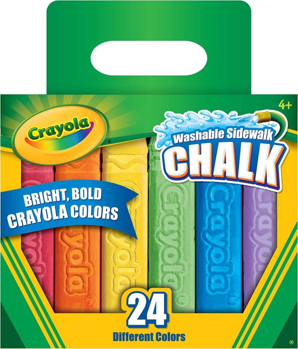 クレヨラ (Crayola) チョーク 水でおとせる ジャンボチョーク 24色 正規品 512024 - 画像 (3)