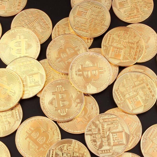 ビットコイン Bitcoin Collectible ギフト バーチャル レプリカ 仮想 通貨 コイン グッズ アートコレク メッキ ライトコイン 記念硬貨 コレクション 五枚入り (ゴールド) - 画像 (3)