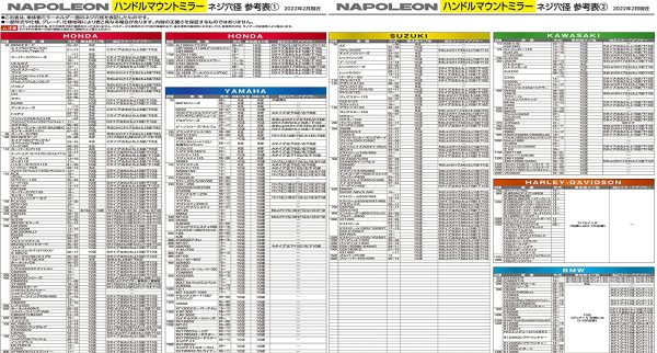 タナックス(TANAX) バイクミラー ナポレオン クロス 2 ミラー ブラック 右側用 8mm正ネジ AJ-8R - 画像 (9)