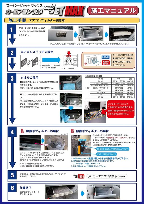 ZACJAPAN　カーエアコン消臭剤JETMAX - 画像 (3)