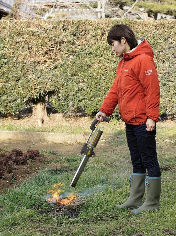 新富士バーナー 草焼きバーナー(害虫駆除対応) カセットガス式 KB-120SBK ※本体のみ ブラック - 画像 (3)