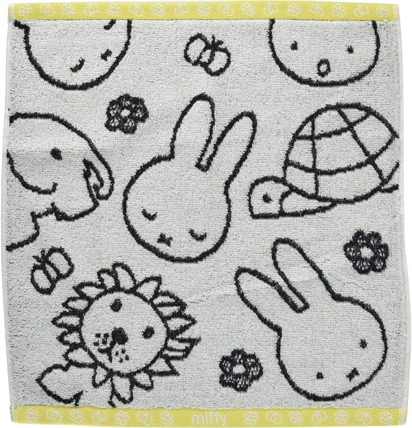 丸眞 ハンドタオル miffy ミッフィー ミッフィーといっしょに 綿100% 抗菌防臭加工 5805017500 - 画像 (4)